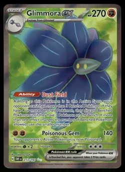Glimmora ex SV03: Obsidian Flames 213/197 Ultra Rare Pokemon Card - Image 1