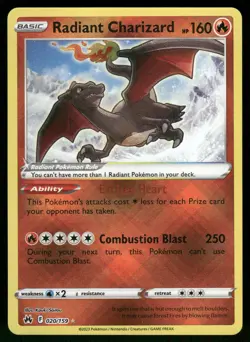 Radiant Charizard Crown Zenith 020/159 Radiant Rare Pokemon Card - Image 1