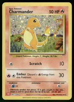 Charmander Trading Card Game Classic 001/034 Classic Collection Pokemon Card - Image 1