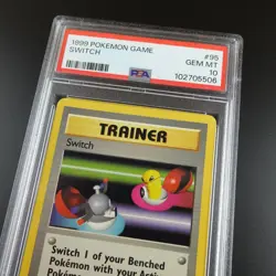 PSA 10 Switch 95/102 Pokemon Base Set 1999 Graded Card - Image 2