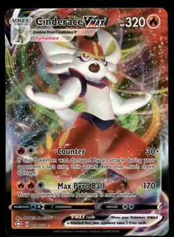 Cinderace VMAX Shining Fates 019/072 Ultra Rare Pokemon Card - Image 1