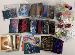 Pokemon Accessories Lot (PromoCards, Sleeves, Coins, Dice, Dividers, ETB Box) - Image 1