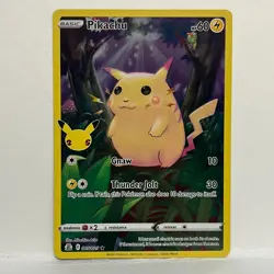 FULL ART Pikachu 005/025 Pokemon 25th Anniversary Celebrations Holo Foil !!! - Image 1