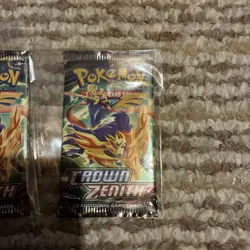 Pokemon Crown Zenith Booster Lot Of 5 Factory Sealed Packs - Image 2