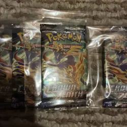 Pokemon Crown Zenith Booster Lot Of 5 Factory Sealed Packs - Image 3