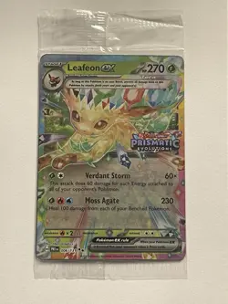 Leafeon EX 006/131 Prismatic Evolutions Promo Pokemon Card Sealed - Image 1