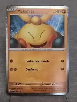 Pokemon TCG - Cosmos Holo Black Star Promo - Makuhita - MEP 068 - Perfect Order - Image 1