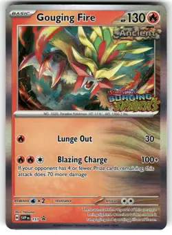 Gouging Fire 151 Holo Promo Scarlet & Violet Promo Pokemon Holo LP - Image 1