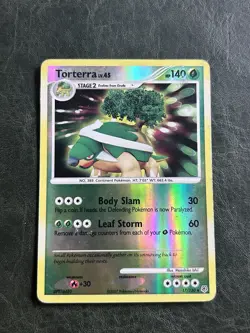 Torterra 17/130 Diamond & Pearl 140 HP Holo Rare Stage 2 Pokemon TCG Card - Image 1