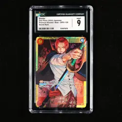 CGC 9 MINT 2024 One Piece JPN Shanks OP01-120 SEC - Image 2