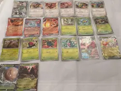Pokemon Card Lot Colorless Fire Grass Water Bulk Mixed EX/LP - Image 1