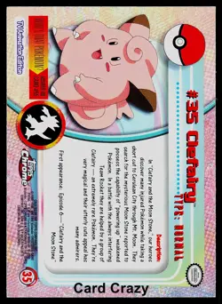 Clefairy #35 - Topps Chrome Series 1 Pokemon Card Light Play - Image 2