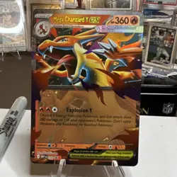 Pokemon Mega Charizard Y EX 030 Holo Mega Evolution Trading Card English - Image 1