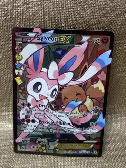 Sylveon EX RC32/RC32 Full Art Radiant Collection Pokemon Card NM - Image 1