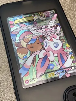 Sylveon EX RC32/RC32 Full Art Radiant Collection Pokemon Card NM - Image 4