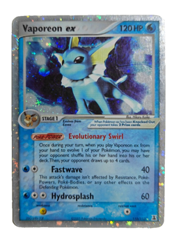 Vaporeon ex 110/113 Delta Species Holographic Rare Pokemon Card GREAT Condition - Image 1