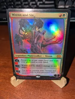 MTG: Wrenn and Six FOIL #296, NM Double Masters 2022 MYTHIC Planeswalker Card!! - Image 2