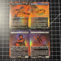 Lord Of The Rings LOTR The One Ring FOIL SCENE 0451 CARDS MTG 4pcs NM - Image 1