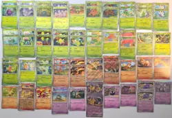 BULK LOT Pokemon 151 S&V Mew151 - 50 Cards W/ 1x Ex & 5+ Reverse Or Holo *NO DUB - Image 2