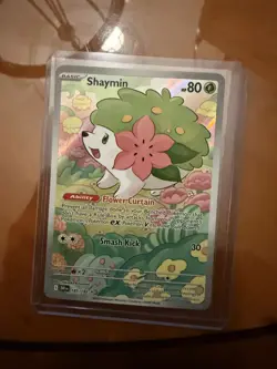 Pokemon TCG Shaymin Card S&V Destined Rivals 185/182 Illustration Rare - Image 1