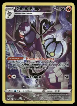 Chandelure SWSH11: Lost Origin Trainer Gallery TG04/TG30 Ultra Rare Pokemon Card - Image 1