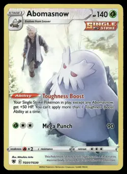 Abomasnow SWSH10: Astral Radiance Trainer Gallery TG01/TG30 Pokemon Card - Image 1