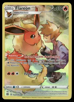 Flareon SWSH09: Brilliant Stars Trainer Gallery TG01/TG30 Pokemon Card - Image 1
