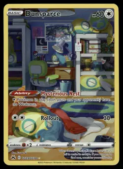 Dunsparce Crown Zenith: Galarian Gallery GG23/GG70 Ultra Rare Pokemon Card - Image 1