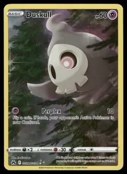 Duskull Crown Zenith: Galarian Gallery GG28/GG70 Ultra Rare Pokemon Card - Image 1