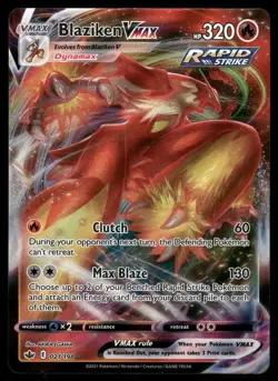 Blaziken VMAX SWSH06: Chilling Reign 021/198 Ultra Rare Pokemon Card - Image 1