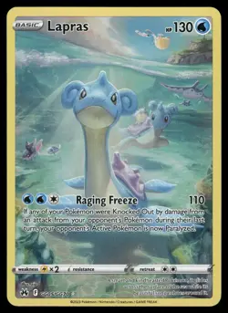 Lapras Crown Zenith: Galarian Gallery GG05/GG70 Ultra Rare Pokemon Card - Image 1