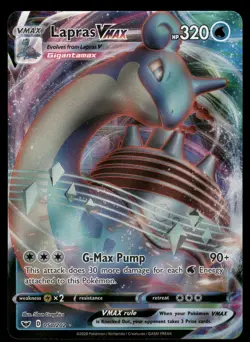 Lapras VMAX SWSH01: Sword & Shield Base Set 050/202 Ultra Rare Pokemon Card - Image 1
