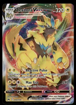 Zeraora VMAX Crown Zenith 054/159 Ultra Rare Pokemon Card - Image 1