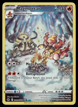 Magmortar Crown Zenith: Galarian Gallery GG03/GG70 Ultra Rare Pokemon Card - Image 1