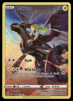 Zekrom SWSH09: Brilliant Stars Trainer Gallery TG05/TG30 Ultra Rare Pokemon Card - Image 1