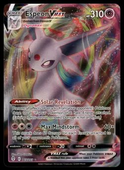 Espeon VMAX SWSH07: Evolving Skies 065/203 Ultra Rare Pokemon Card - Image 1