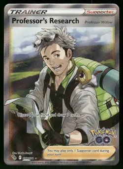Professor's Research (Full Art) Pokemon GO 078/078 Ultra Rare Pokemon Card - Image 1
