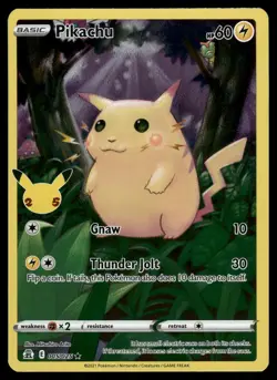Pikachu Celebrations 005/025 Holo Rare Pokemon Card - Image 1