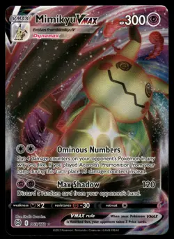 Mimikyu VMAX SWSH09: Brilliant Stars 069/172 Ultra Rare Pokemon Card - Image 1