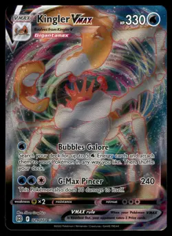 Kingler VMAX SWSH09: Brilliant Stars 029/172 Ultra Rare Pokemon Card - Image 1