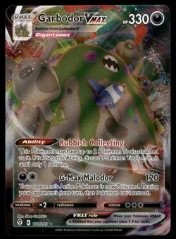 Garbodor VMAX SWSH07: Evolving Skies 101/203 Ultra Rare Pokemon Card - Image 1