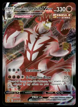 Single Strike Urshifu VMAX SWSH05: Battle Styles 086/163 Ultra Rare Pokemon Card - Image 1