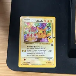 Pokemon Pikachu TCG Celebrations Birthday Promo Holo Card #24 - Image 1