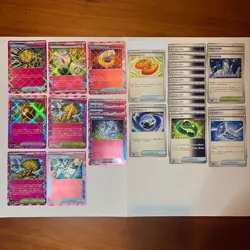 Pokemon Card Lot Terastal Festival Support Puffin Bulk EX/LP - Image 1