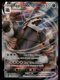 Aggron VMAX SWSH09: Brilliant Stars 097/172 Ultra Rare Pokemon Card - Image 1