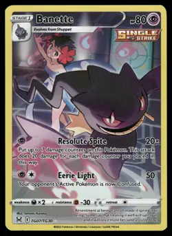 Banette SWSH11: Lost Origin Trainer Gallery TG07/TG30 Ultra Rare Pokemon Card - Image 1