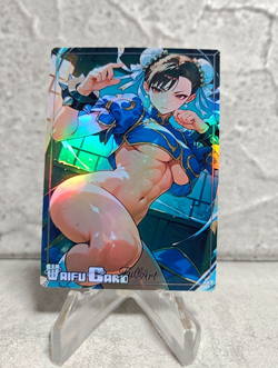 Chun li Trading Card Waifu Goddess Story Anime Girl holo Karte Manga Full Art - Image 1