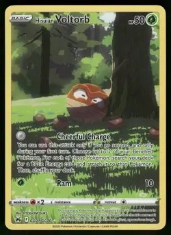 Hisuian Voltorb Crown Zenith: Galarian Gallery GG01/GG70 Ultra Rare Pokemon Card - Image 1