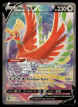 Ho-Oh V (Full Art) SWSH12: Silver Tempest 187/195 Ultra Rare Pokemon Card - Image 1