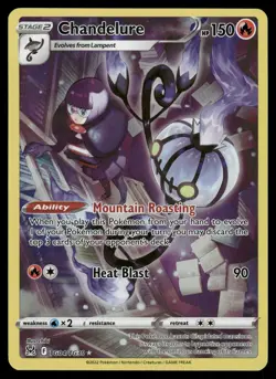 Chandelure SWSH11: Lost Origin Trainer Gallery TG04/TG30 Ultra Rare Pokemon Card - Image 1